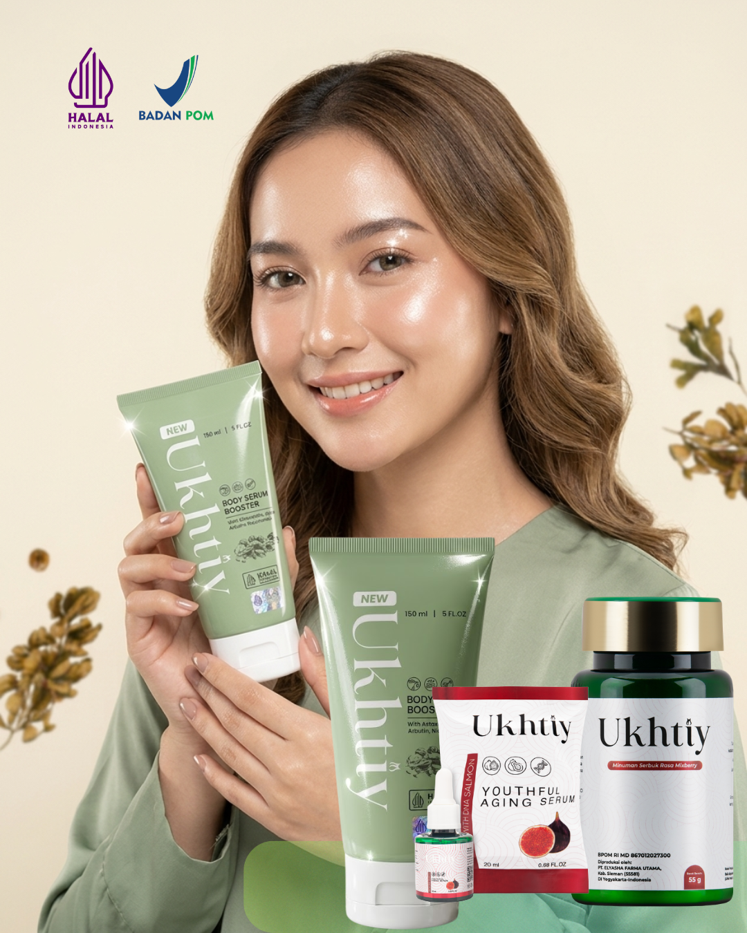 Ukhtiy Beauty Premium Collagen and Serum